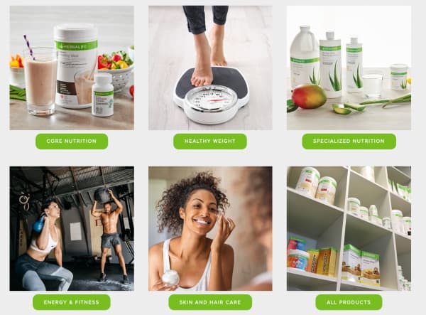Herbalife nutrition product page
