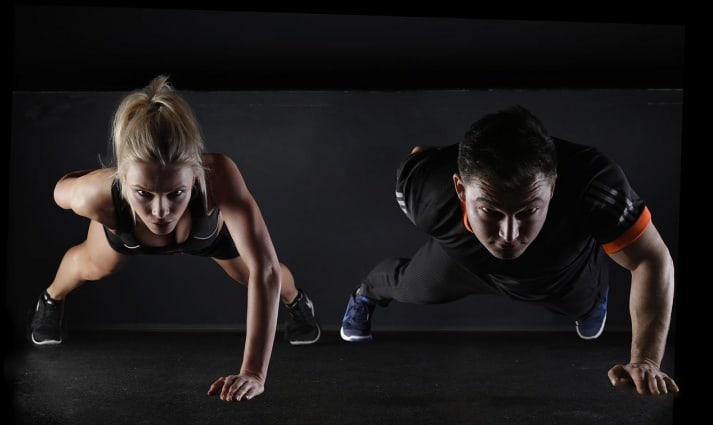 exercise man and woman