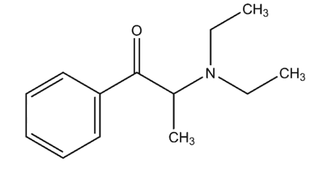 Diethylpropion chemical structure