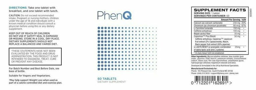 PhenQ ingredient List