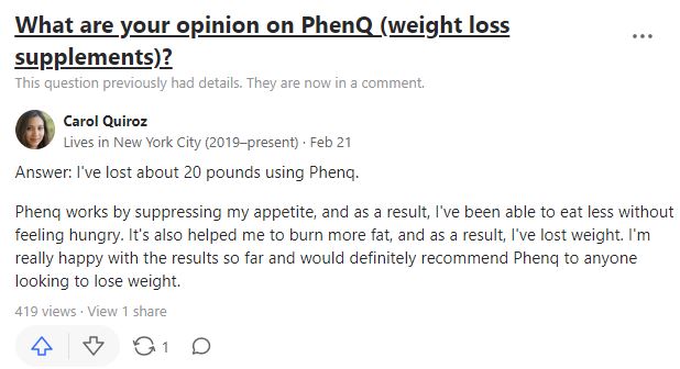 PhenQ review - Quora