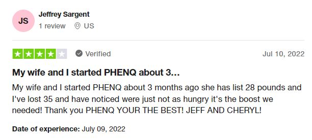 Jeff Sargent PhenQ review