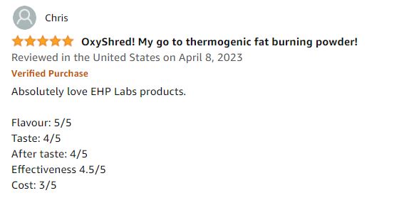 chris oxyshred review