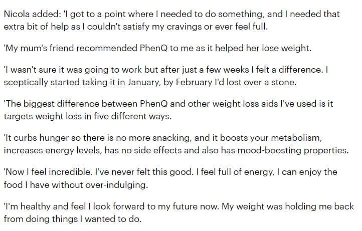 nicola review of phenQ