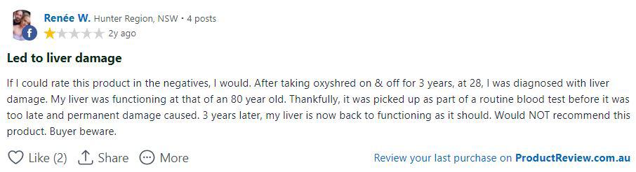 renee oxyshred review